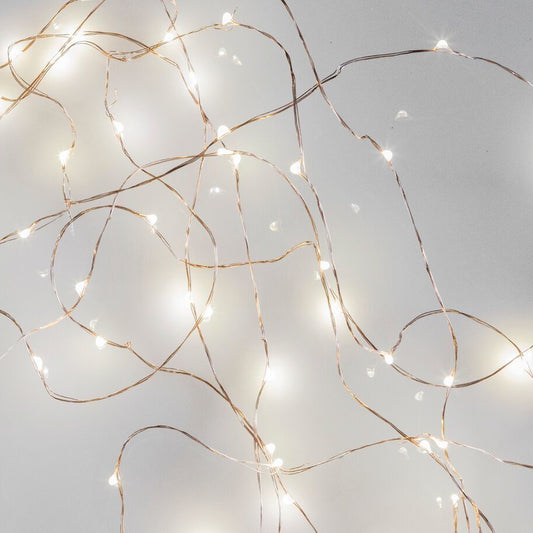 Powered fairy lights on wire 10m