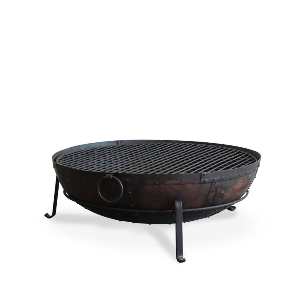 Iron fire bowl with stand 100cm