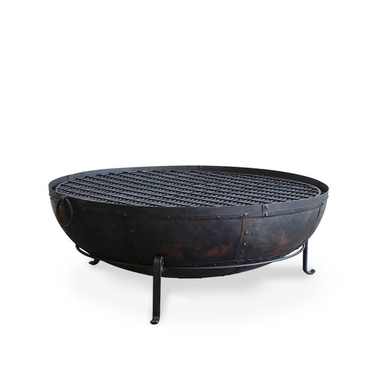 Iron fire bowl with stand 120cm