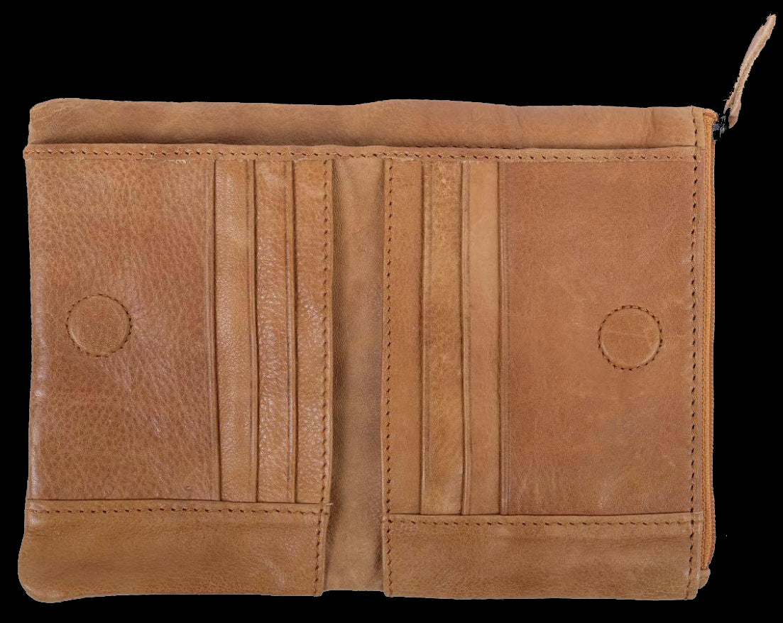 Dusky Robin dusky leather purse tan