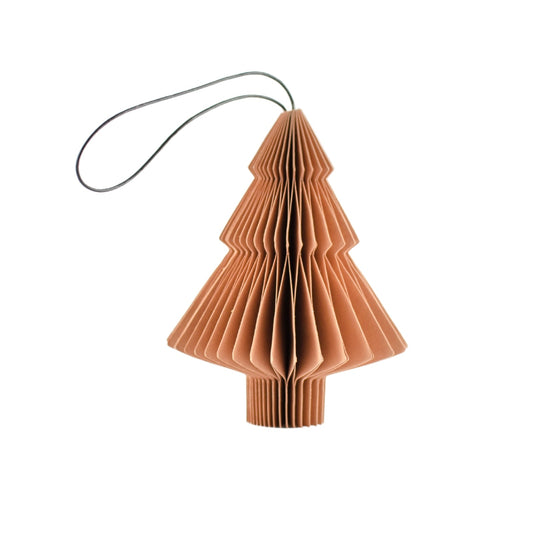 Hanging paper ornament xmas tree clay