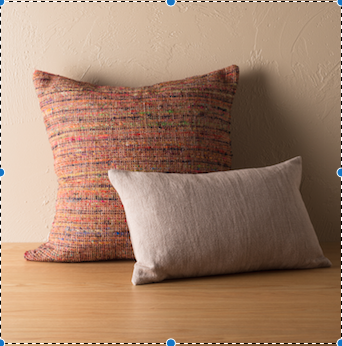 Linen cotton cushion cover heather 50 x 30cm