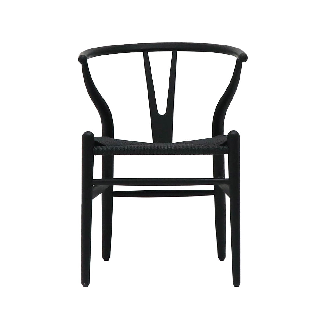 Wishbone chair all black