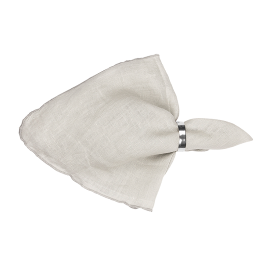 Add a touch of elegant style to your table setting, with these quality eco friendly Gracie linen napkins, from Danish homeware brand Broste Copenhagen.  The napkin is made of 100% linen and features matching overlocked edging.   Dimensions: 45cm square  Colour: highrise