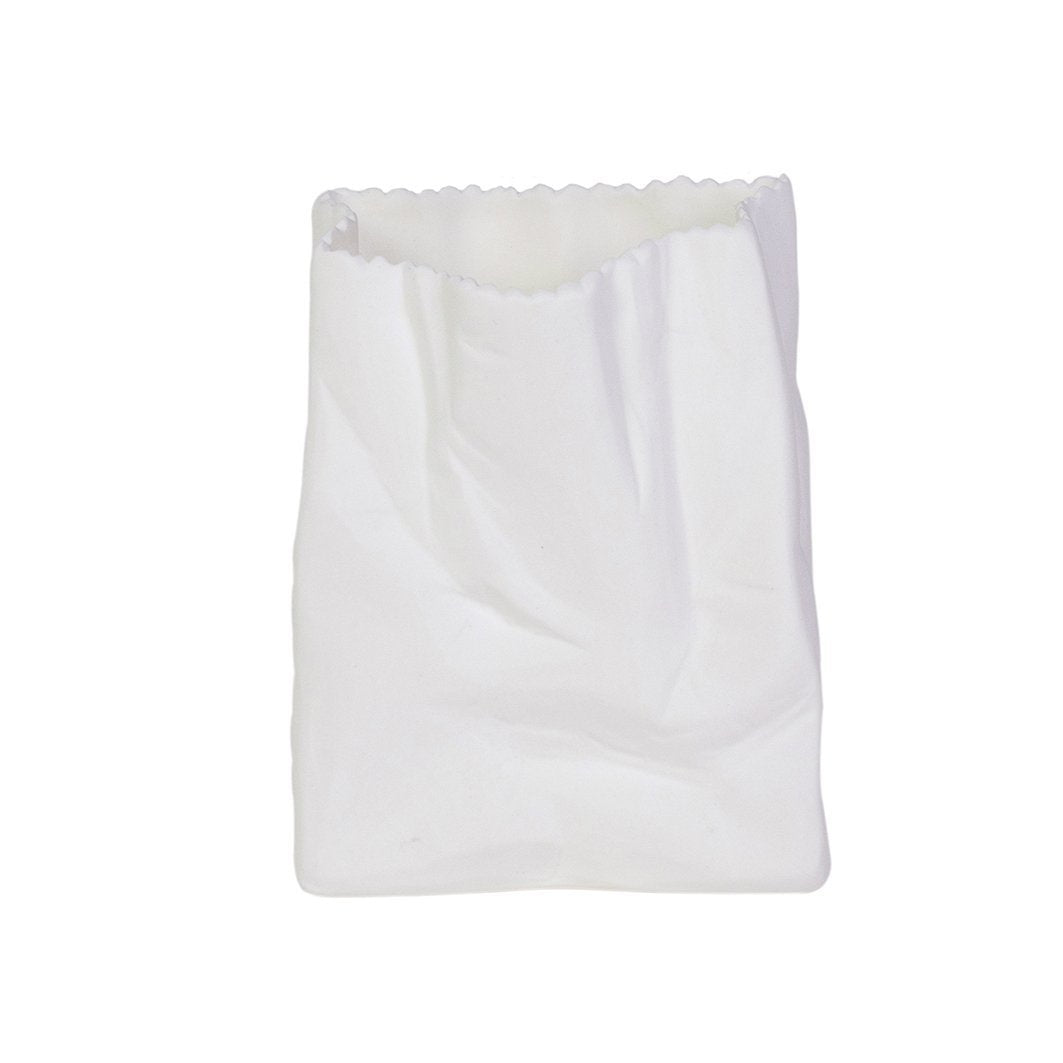 Ceramic paper bag vase large green with envy nz