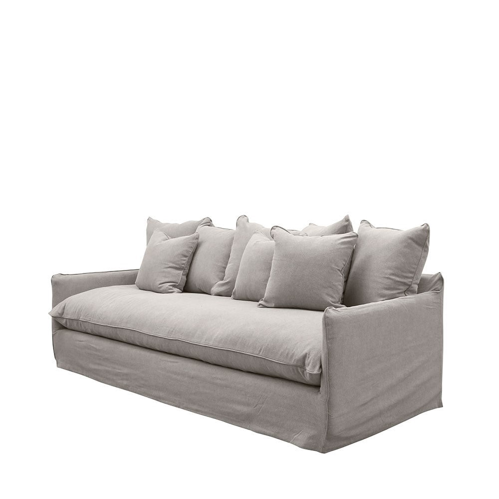 Lotus Slip Cover 3-seater Sofa cement