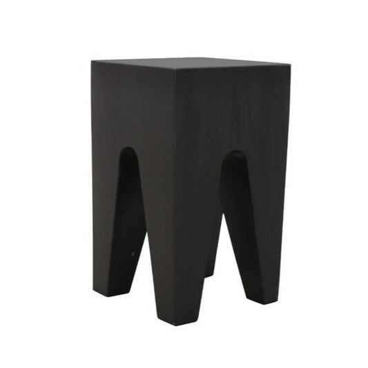 Wooden side table black 50cm