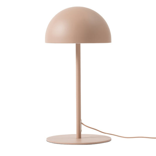 Dome steel table lamp almond