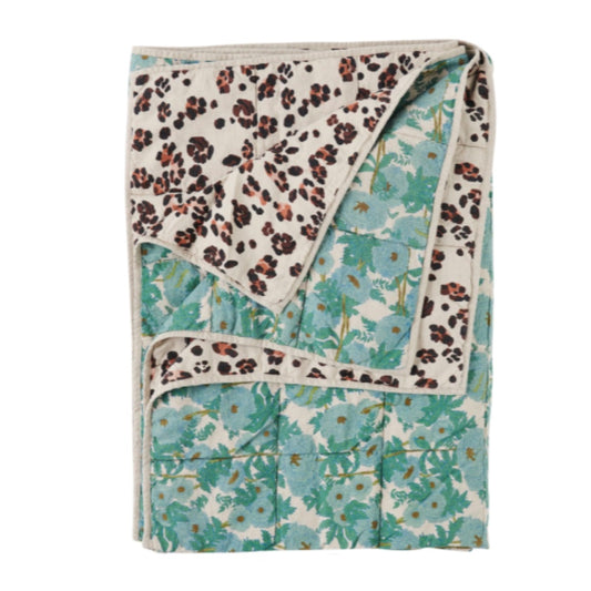 SOW Joan & leopard linen quilt 160x240cm