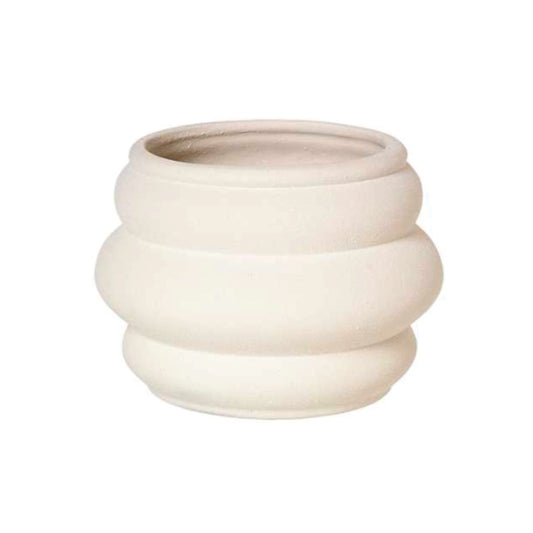 Broste Ursula stoneware planter cream