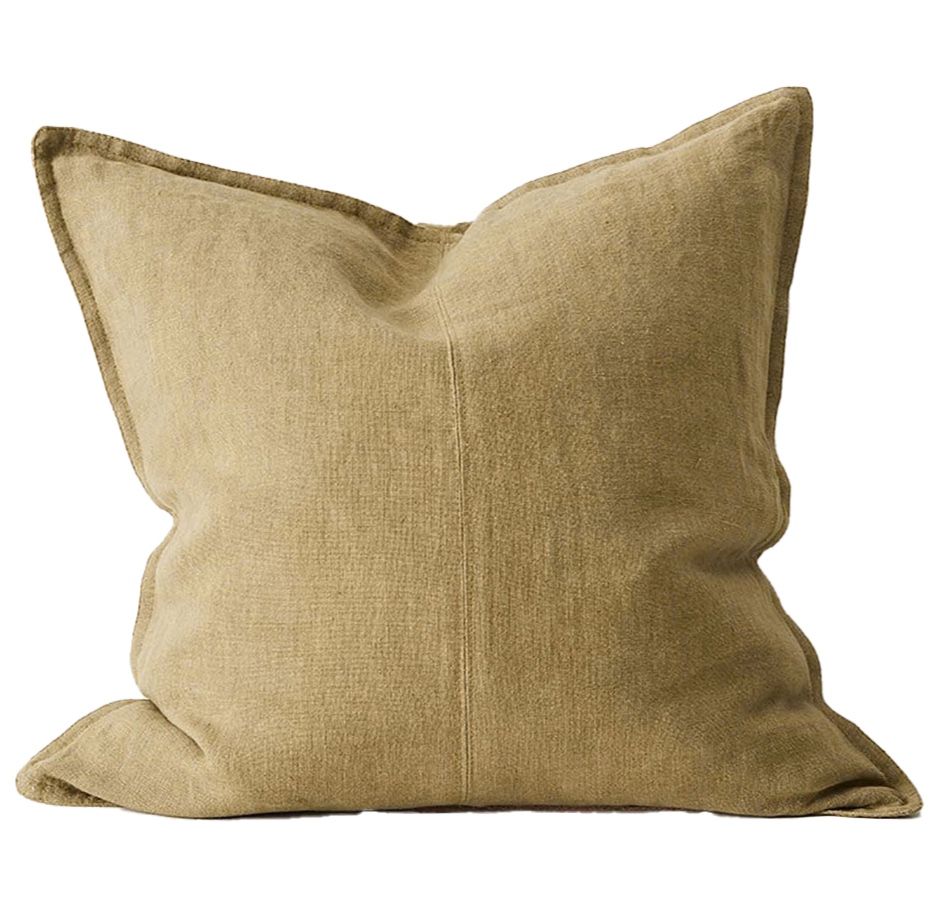 Como linen cushion cover clay 50cm