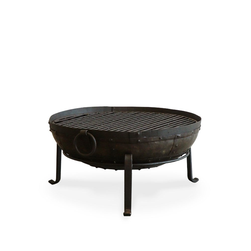 Iron fire bowl with stand 80cm