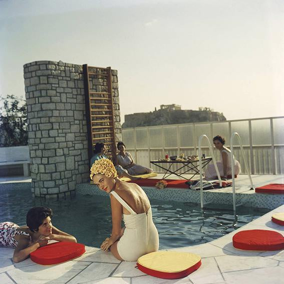 Slim Aarons 'Penthouse Pool' photographic print