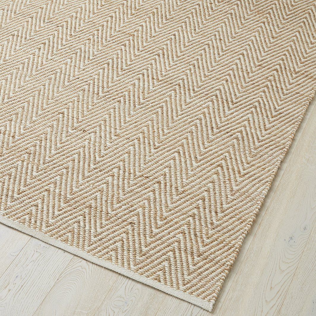 Weave Catania jute & wool rug natural 200 x 300cm