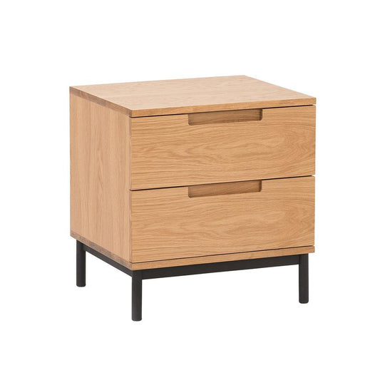 Minimalist oak bedside cabinet