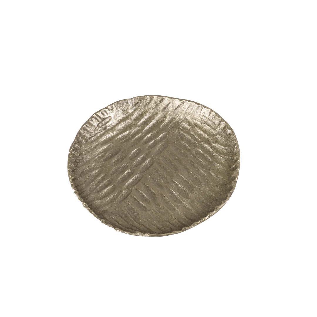 Handcrafted small dish 10.5cm brass