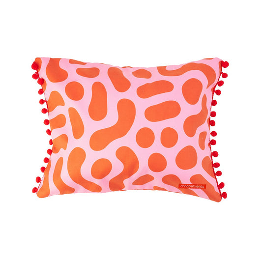 Inflatable beach pillow squiggles