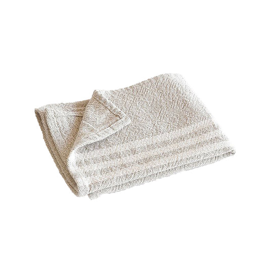 Small cotton towel stone with white stripes