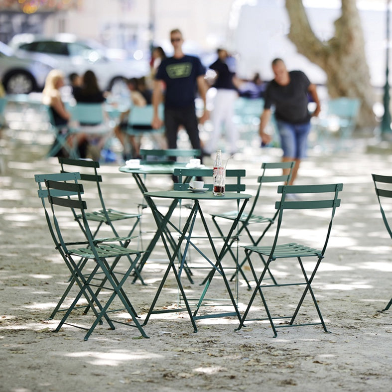 Bistro folding chair clay grey