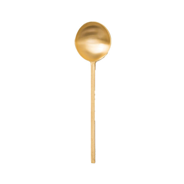 Brass serving spoon 28cm long