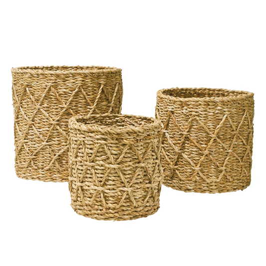 Briar round seagrass basket