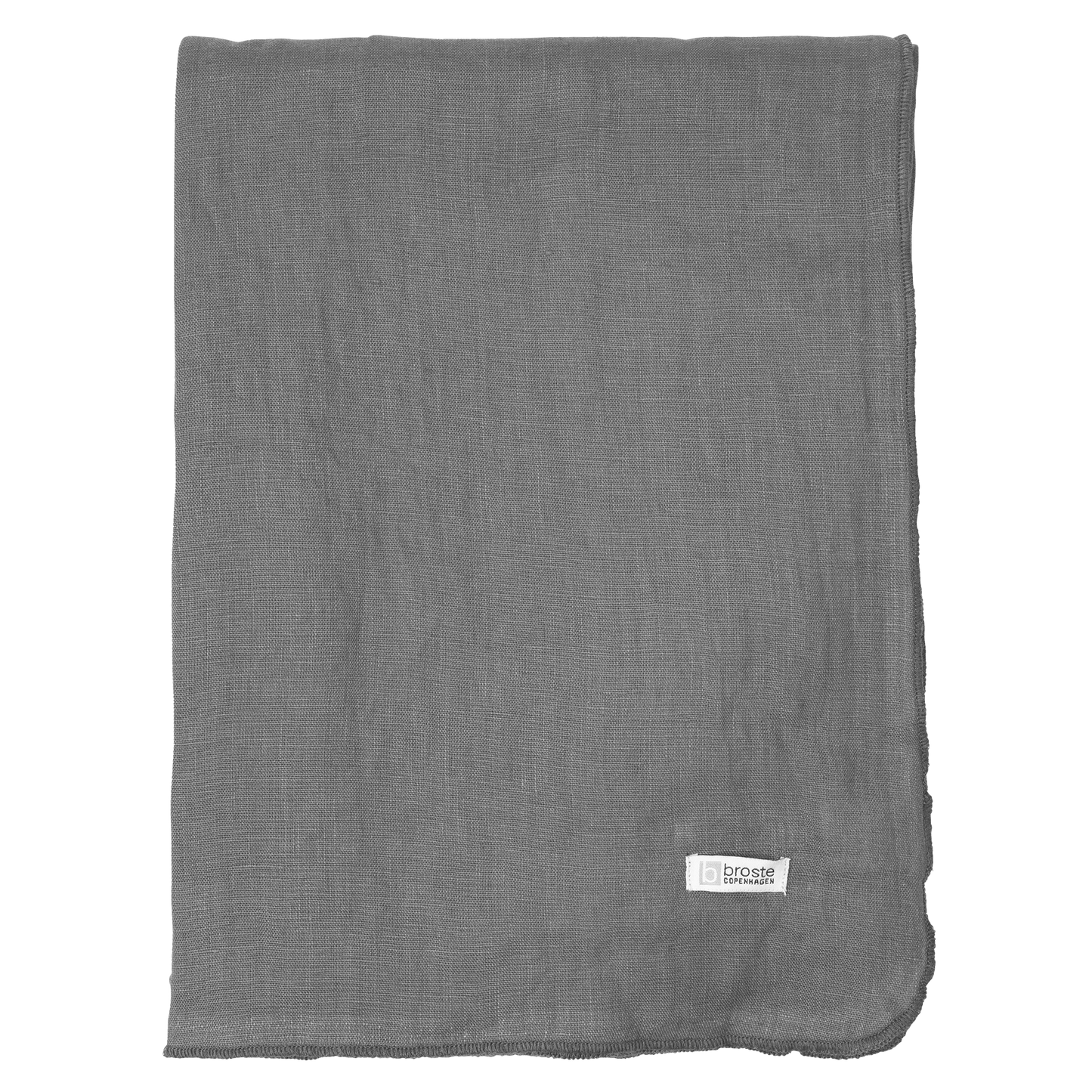 Broste linen tablecloth 300cm long grey