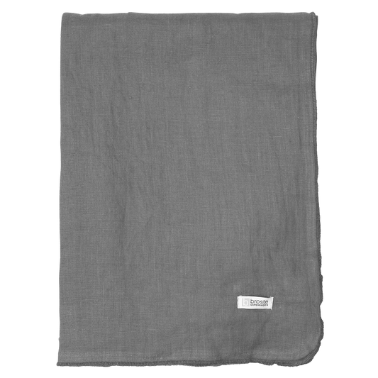 Broste linen tablecloth 300cm long grey
