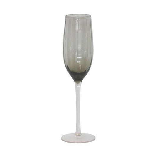 Smokey grey champagne glass 25cm