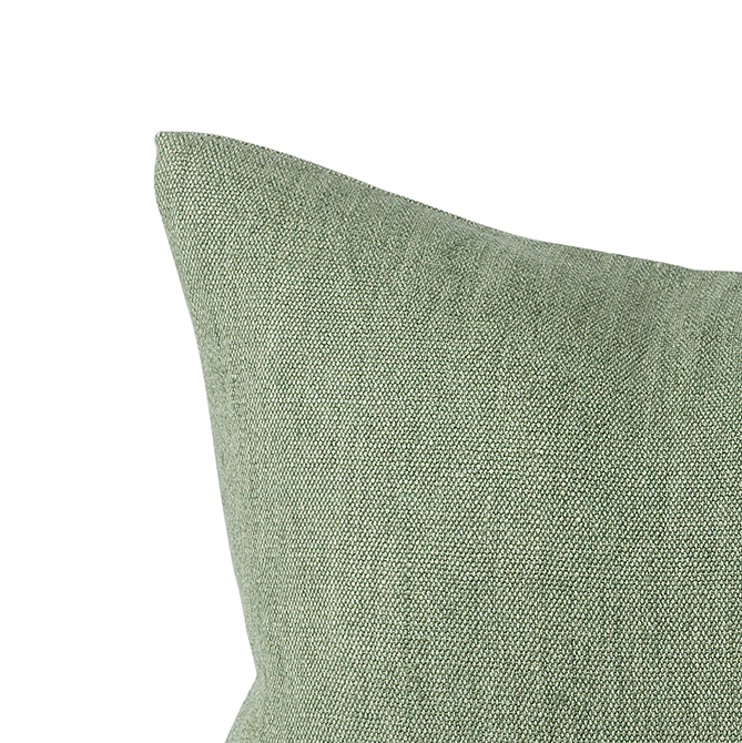 Heavy linen jute cushion cover pea 60 x 40cm