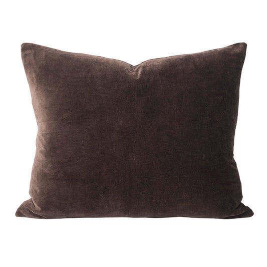 Cotton velvet cushion cover henna 55 x 45cm