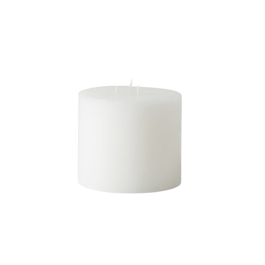 This 3-wick candle is the perfect understated accessory for your hurricane lamp or lantern.  Approx burning time 153 hours.  Colour: white  Dimensions: 13.5cm diameter x 25cm high