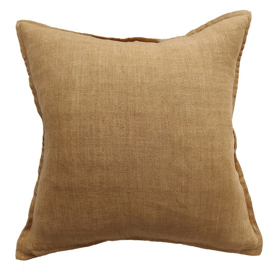 Cassia linen cushion cover cumin 55cm