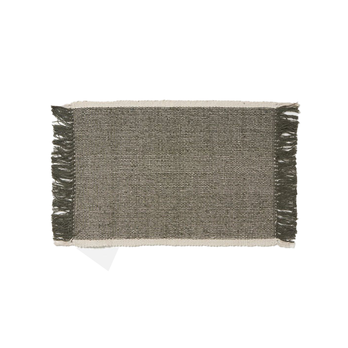 Cotton door mat olive 50 x 70cm