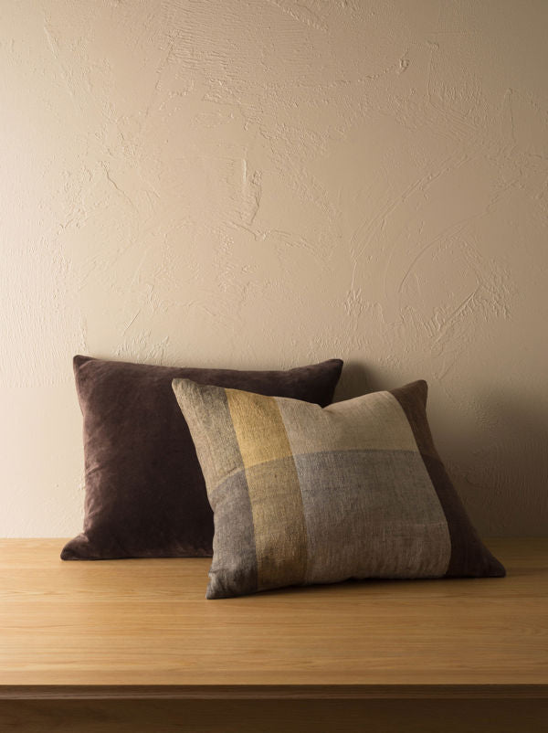 Cotton velvet cushion cover henna 55 x 45cm