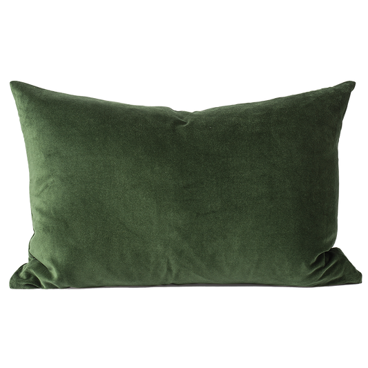 Cotton velvet cushion cover spirulina 40 x 60cm