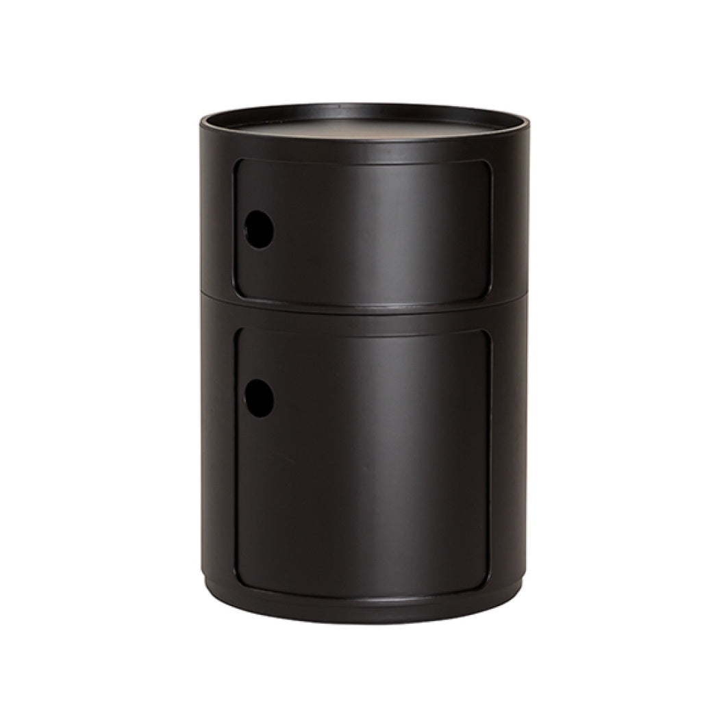 Barrel side table black 42cm