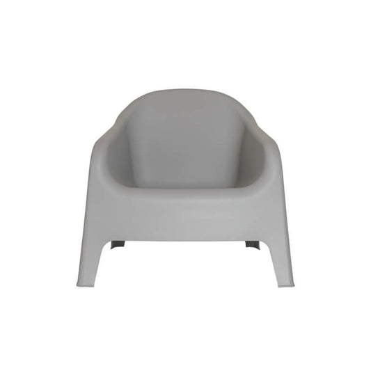 Large outdoor bucket chair grey