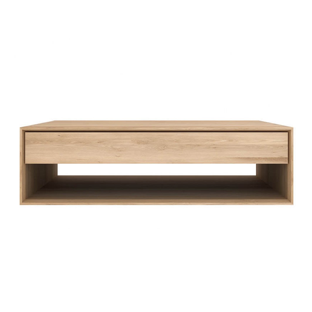 Nordic oak rectangle coffee table 120cm – green with envy nz