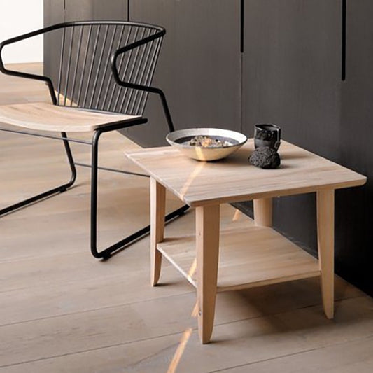 Oak simple side table 55cm
