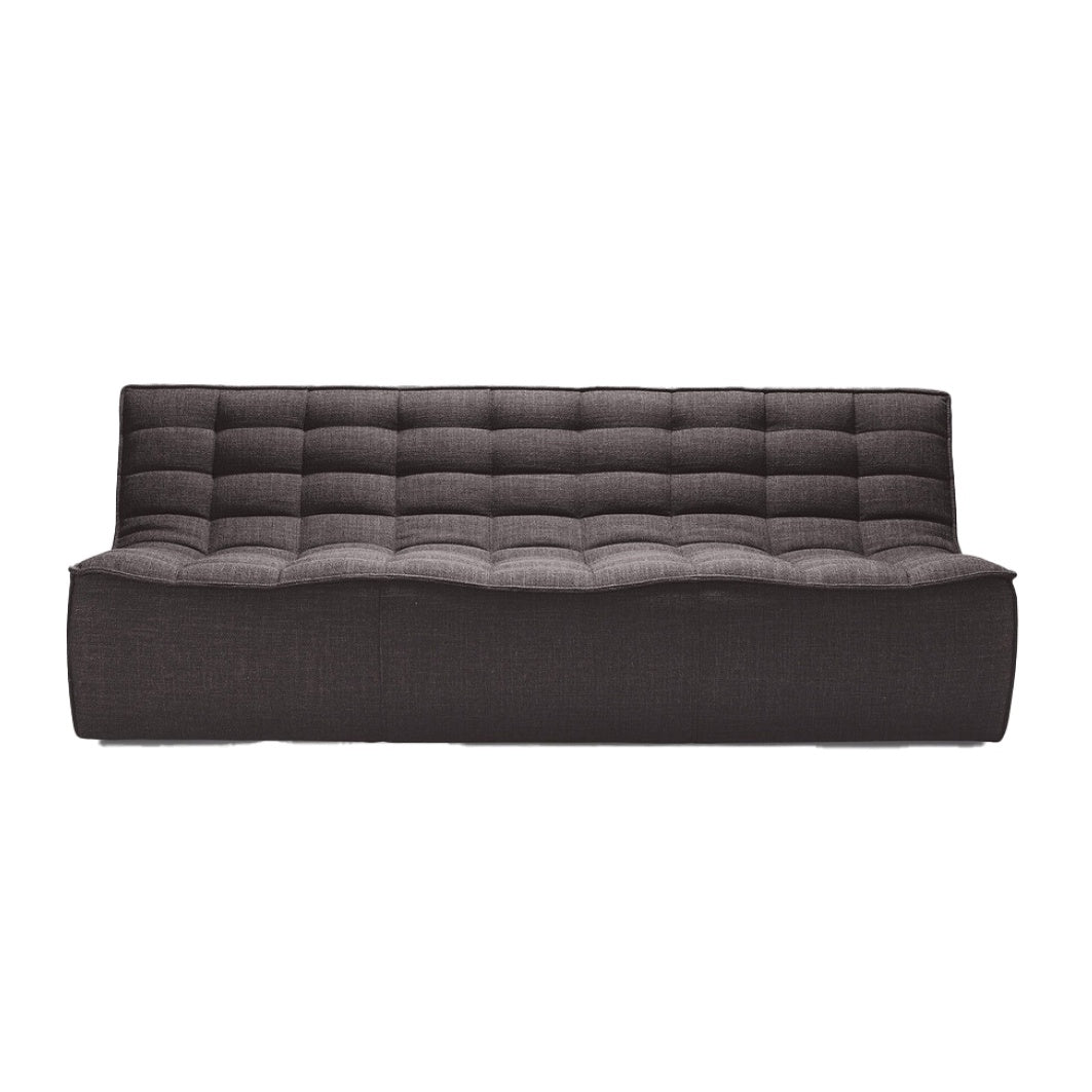 Sebastian 3-seater sofa dark grey
