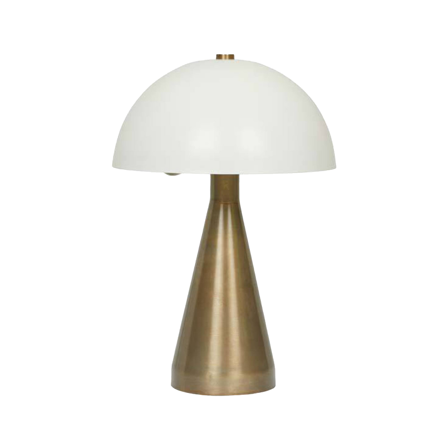 Easton dome table lamp ivory/brass