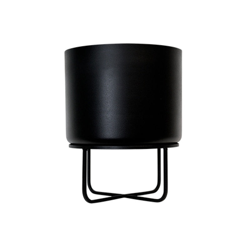 Asher planter on stand black
