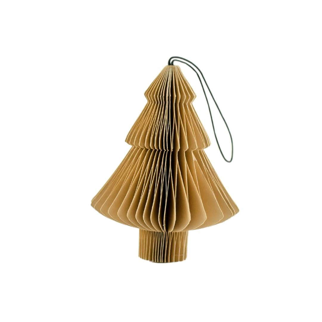 Hanging paper ornament xmas tree flaxseed