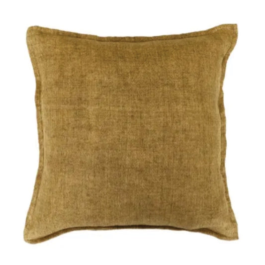 Flaxmill linen cushion cover pecan 50cm