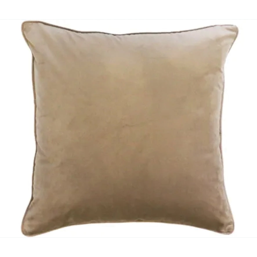 Velvet cushion cover walnut 50cm