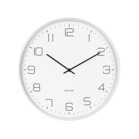 Karlsson Lofty white wall clock 40cm