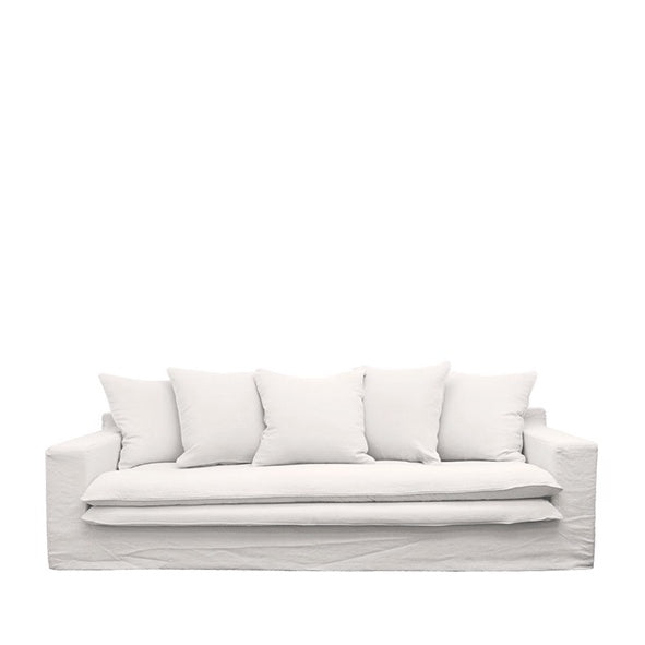 Keely 3-seater sofa white - cover only