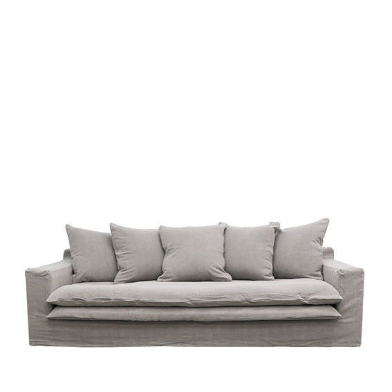 Keely 3-seater sofa cement - cover only