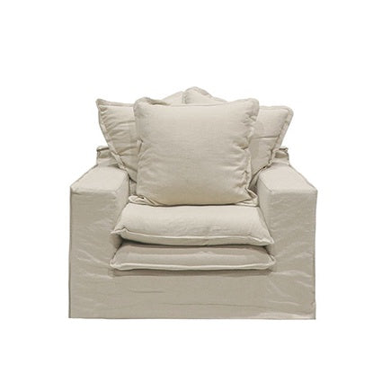 Keely armchair oatmeal - cover only