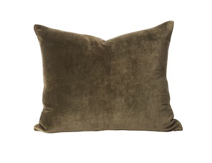 Cotton velvet cushion cover ivy 55 x 45cm
